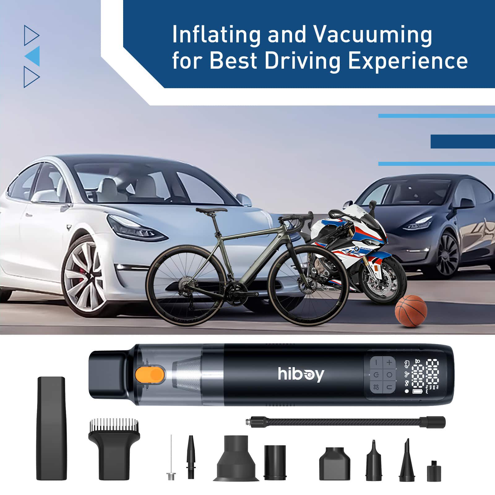 Inflating and Vacuuming for Best Driving Experience