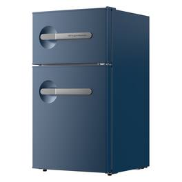 Frigidaire - 3.1 Cu Ft 2-Door Retro Bar Refrigerator, Side Bottle Opener - Azure