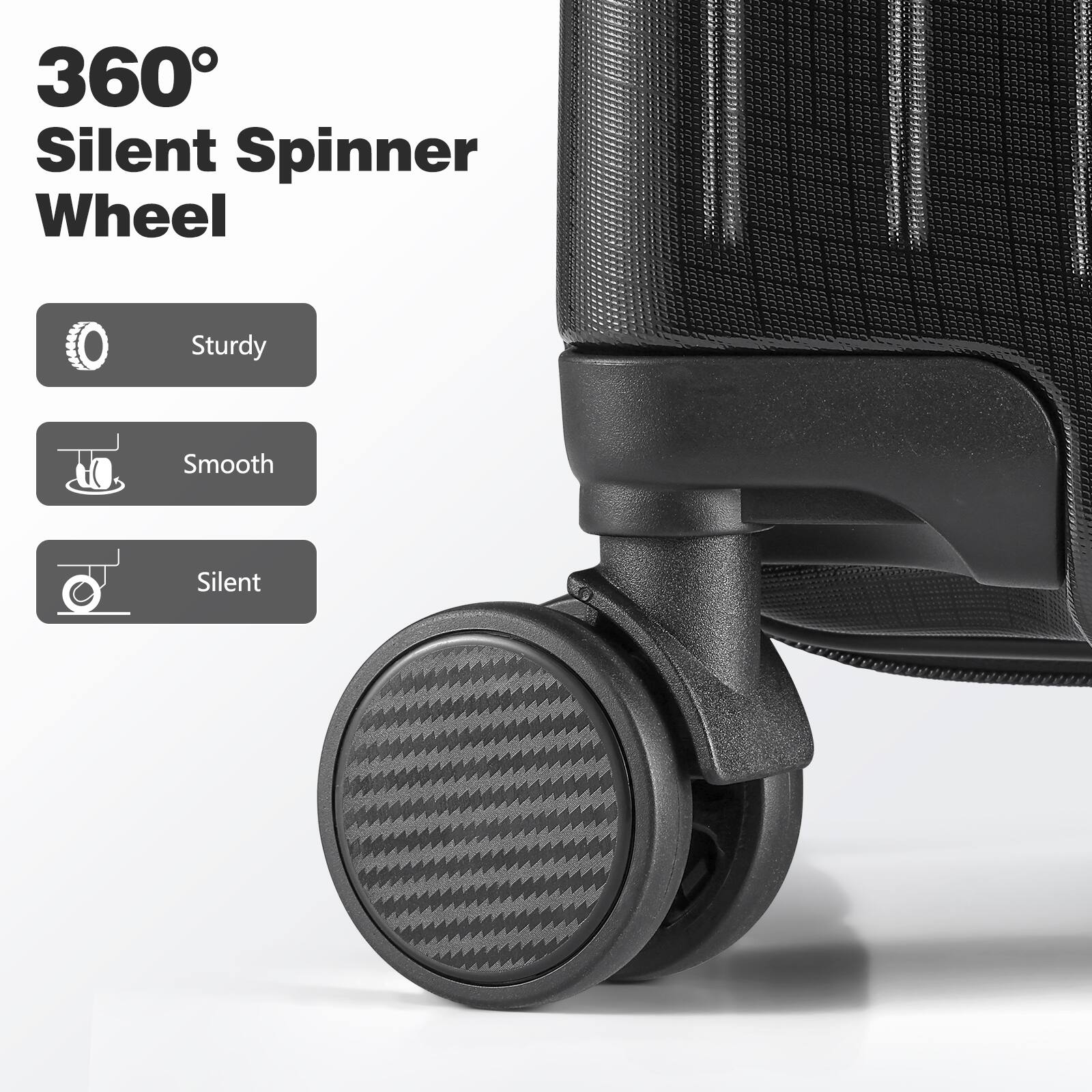 360° Silent Spinner Wheel

- Sturdy
- Smooth
- Silent