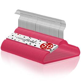 Casafield - 50 Velvet 11-in Baby Hangers - Pink