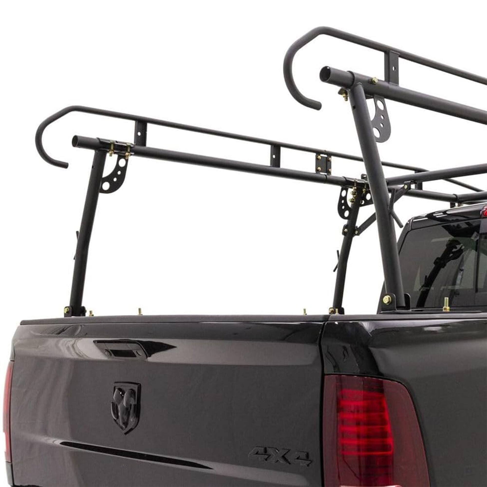Alt View 6. Elevate Outdoor - Elevate Outdoor Powder Coated Steel Over Cap Truck Rack, Adjustable to 75" Wide - Black.