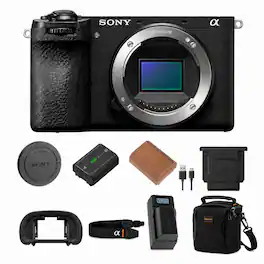 Bundle - Sony - Alpha a6700 Mirrorless Camera Body with Shoulder Bag, Extra Battery, Charger