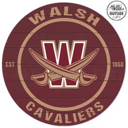 Jardine - Walsh Cavaliers 20'' x 20'' Indoor/Outdoor Team Color Circle Sign - Maroon