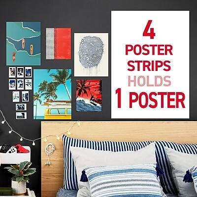 4 POSTER STRIPS HOLDS 1 POSTER