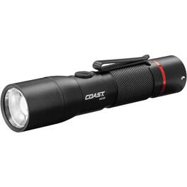 Coast - COAST® HX5R 620 Lumen Rechargeable LED Flashlight with PURE BEAM® SLIDE FOCUS® and CR123 Compatible, Batteries Included - Black