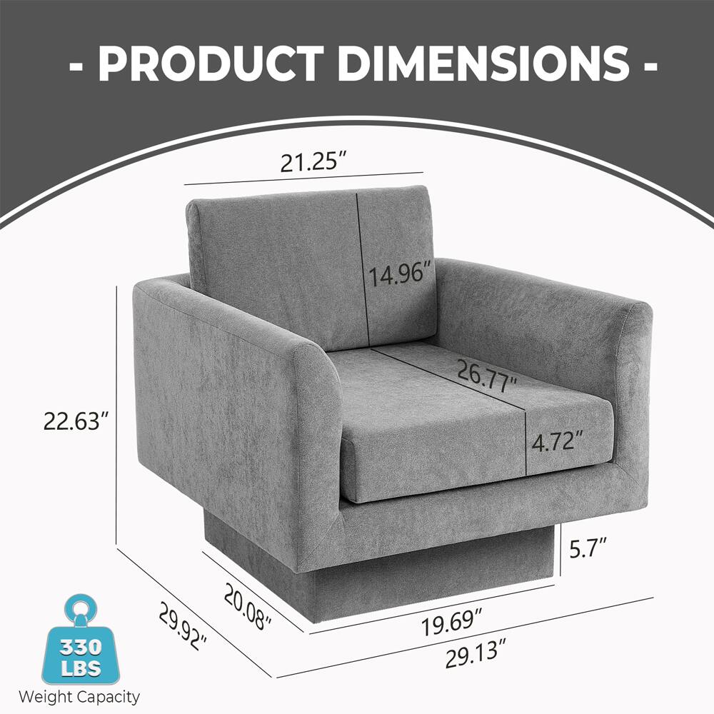 PRODUCT DIMENSIONS - 21.25" 14.96" 22.63" 26.77" 4.72" 29.92" 20.08" 330 LBS Weight Capacity 19.69" 29.13" 5.7"