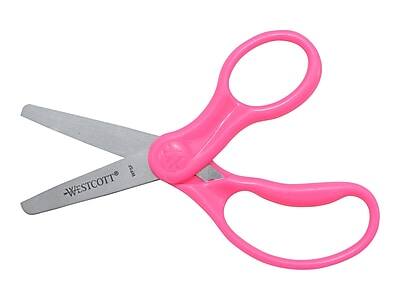 Alt View 3. Westcott - 5" Stainless Steel Kid's Scissors, Blunt Tip, 12/Pack - Assorted Colors.
