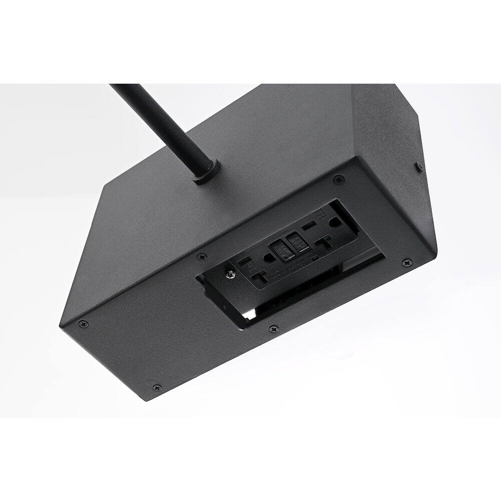 Alt View 1. Elegant Lighting - Rayan 14 Inch Outdoor Wall Sconce In Black - Black.
