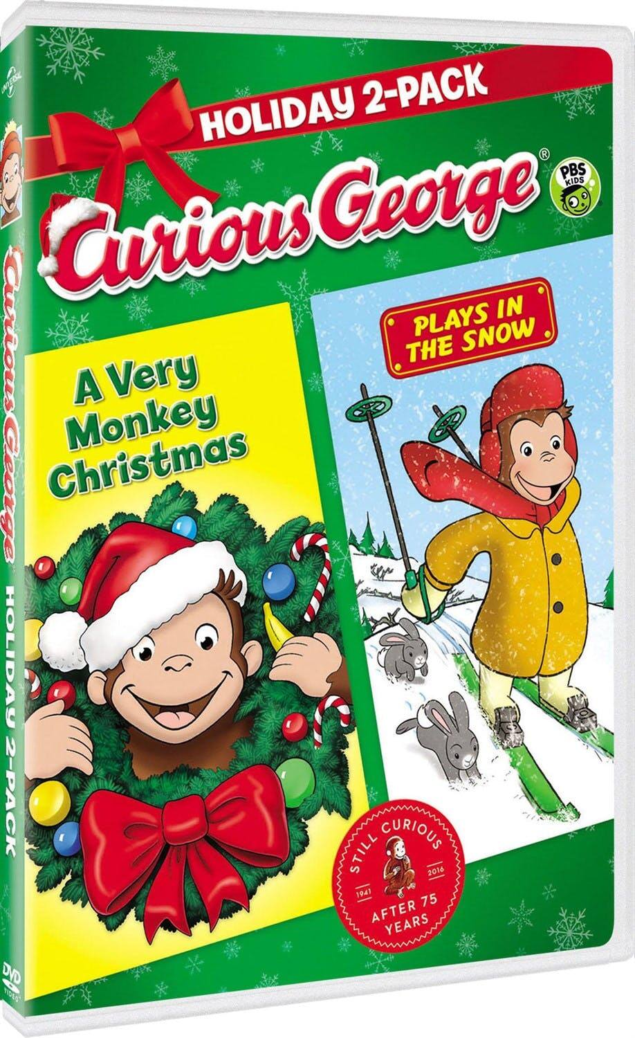 Angle. Curious George: A Very Monkey Christmas/Plays in the Snow (DVD Double Feature) [DVD].