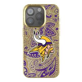 Keyscaper - NFL - Minnesota Vikings Paisley Bling iPhone Case - 15 - Gold