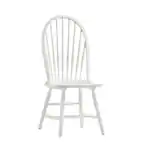 Front. Carolina Chair & Table - Windsor Dining Chair - Pure White - White.