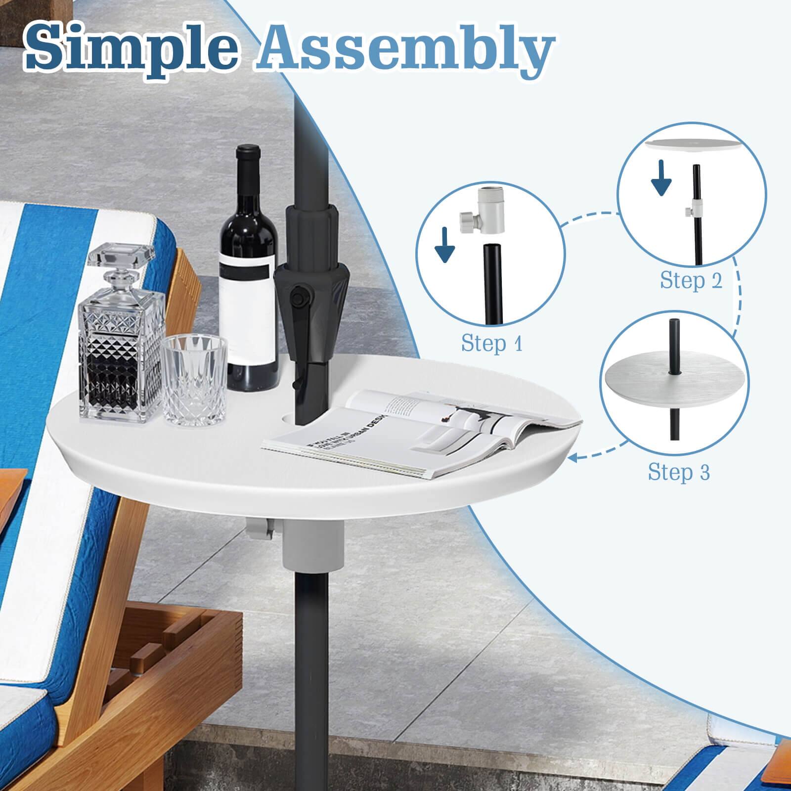 Simple Assembly

Step 1  
Step 2  
Step 3  
Step 4