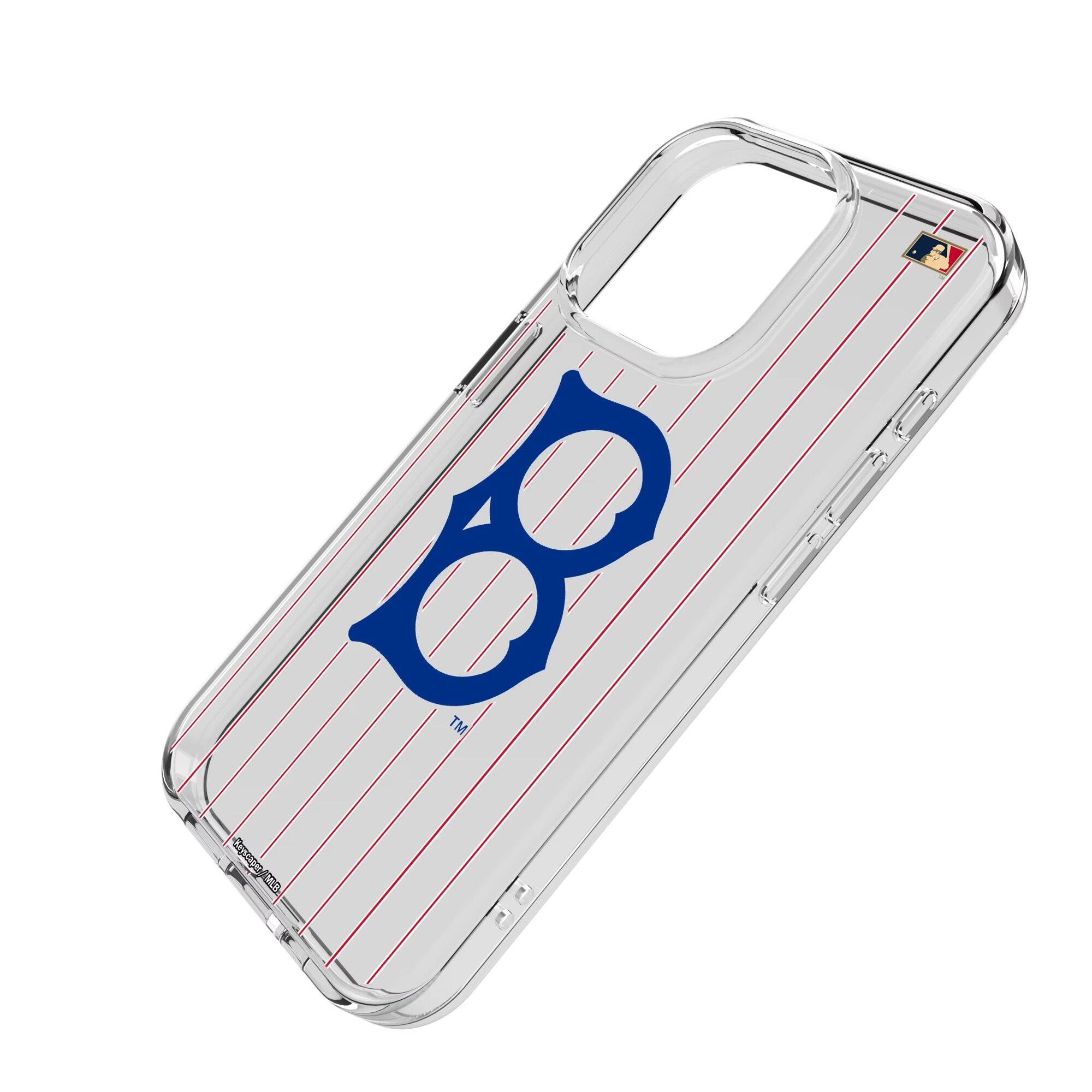 Alt View 1. Keyscaper - Brooklyn Dodgers Cooperstown iPhone Clear Case - 14 - Multicolor.