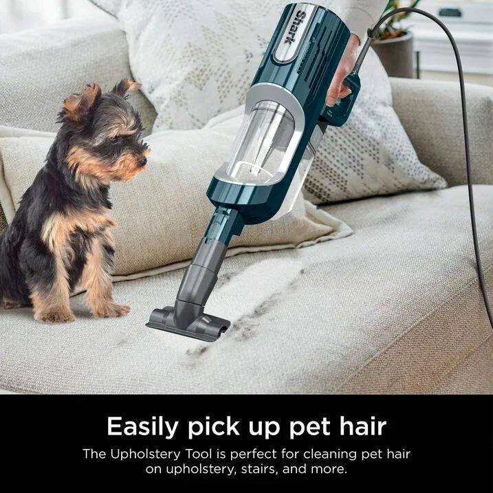 Easily pick up pet hair

The Upholstery Tool is perfect for cleaning pet hair on upholstery, stairs, and more.