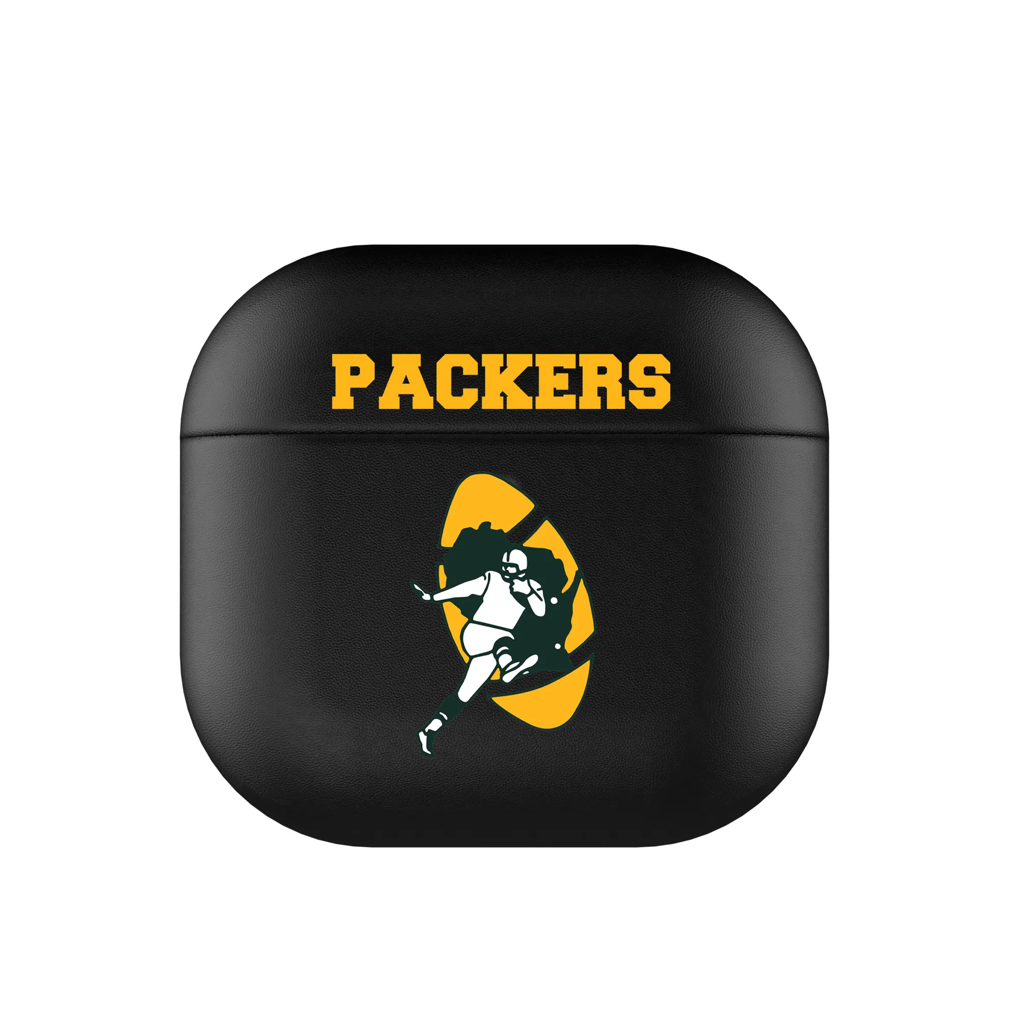 Front. Keyscaper - Green Bay Packers Green Bay Packers Insignia AirPods 4th Generation Case Cover - No Size - Black.