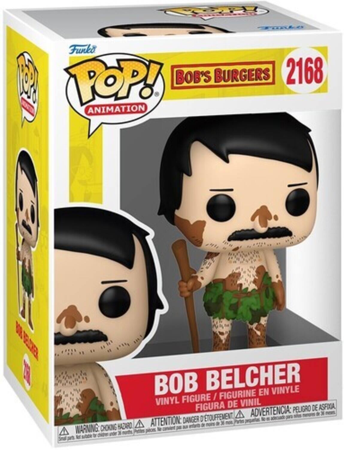 Funko POP! Animation  
BOB'S BURGERS  
2168  

BOB BELCHER  
VINYL FIGURE / FIGURINE EN VINYLE / FIGURA DE VINIL  

WARNING: CHOKING HAZARD  
ATTENTION: DANGER D'ÉTOUFFEMENT  
ADVERTENCIA: PELIGRO DE ASFIXIA