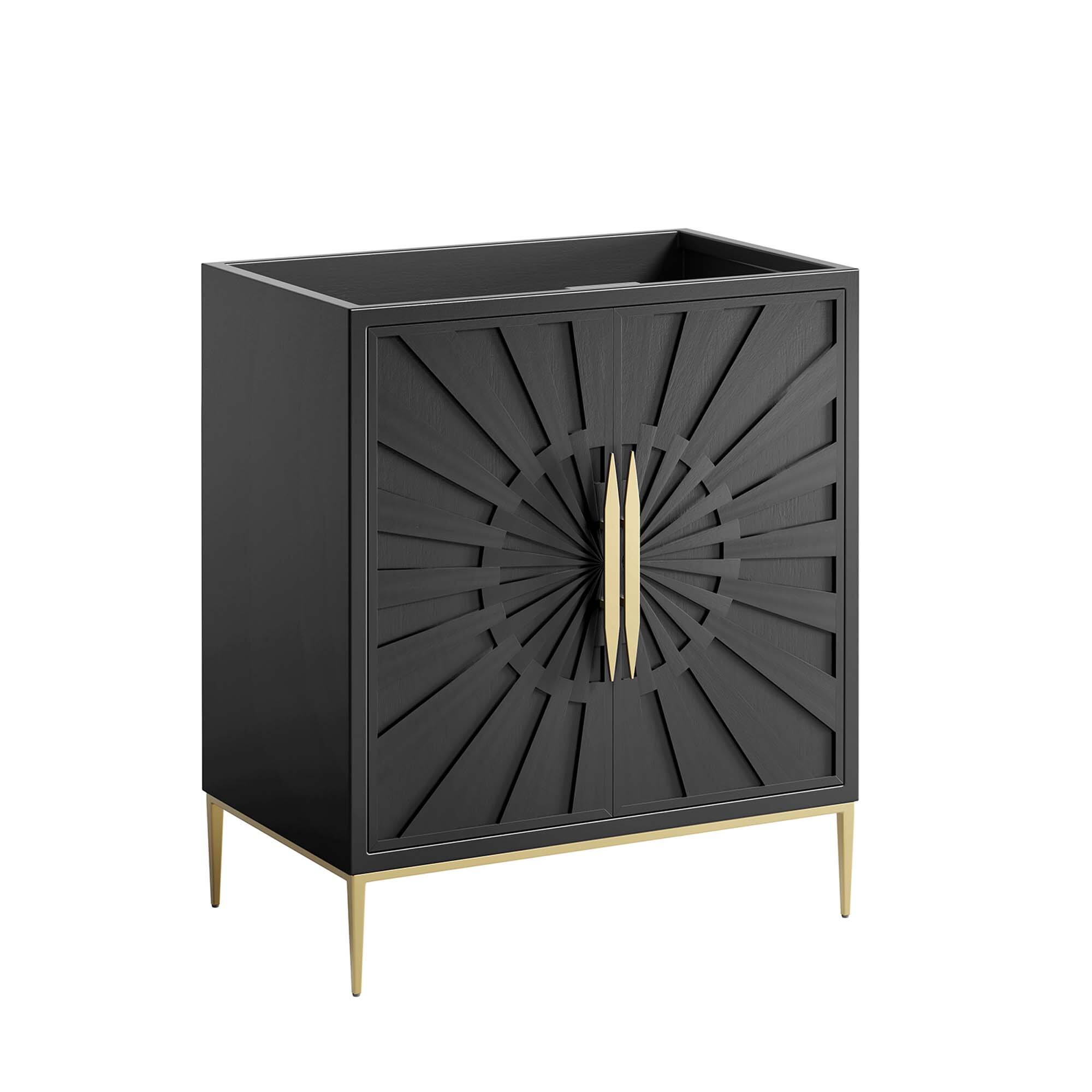 Angle. Modway - Awaken Bathroom Cabinet Basin Not Included by Modway - Black.