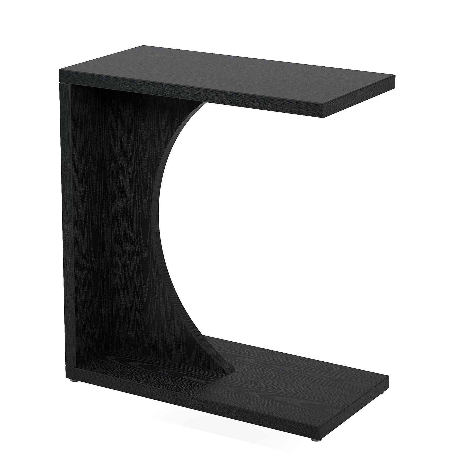 Tribesigns End Table with Engineered Wood Construction, Adjustable Feet ...