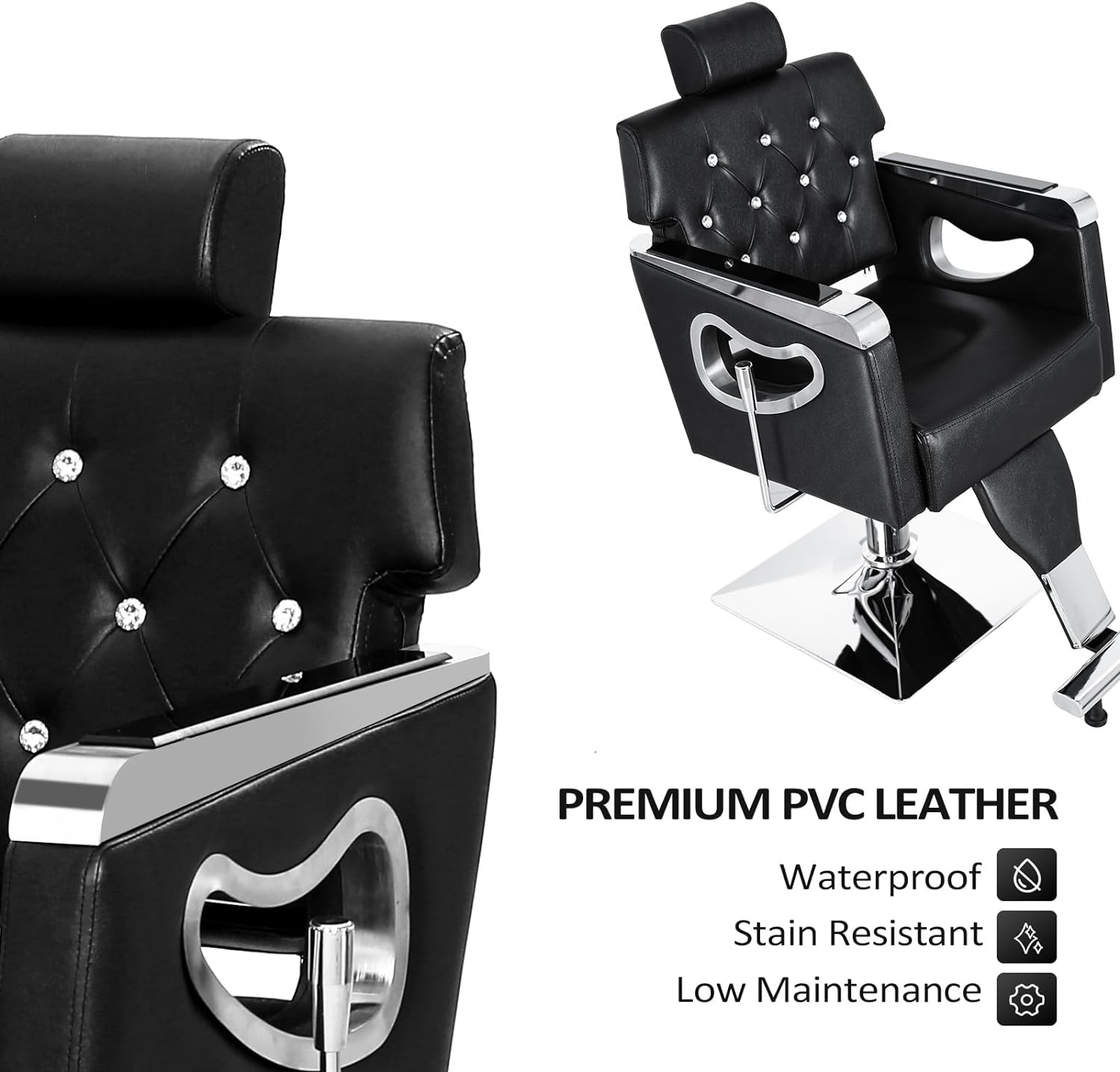 PREMIUM PVC LEATHER  
Waterproof  
Stain Resistant  
Low Maintenance