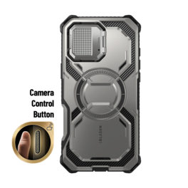 i-Blason - Armorbox Case for iPhone 16 Pro Max – MagSafe, Kickstand, Screen Protector, Military-Grade - Titan Gray