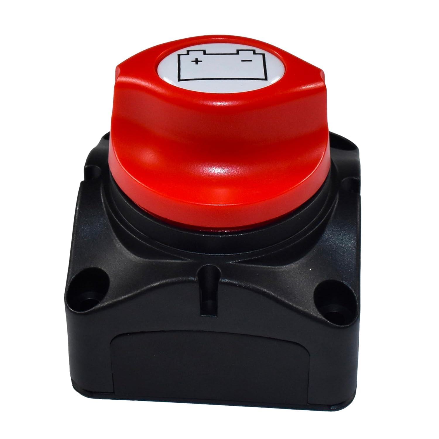 Left. HQRP - Battery Disconnect Master Switch 12-48 V Waterproof Power Isolator Kill 275 A for Car RV Marine Boat - red.