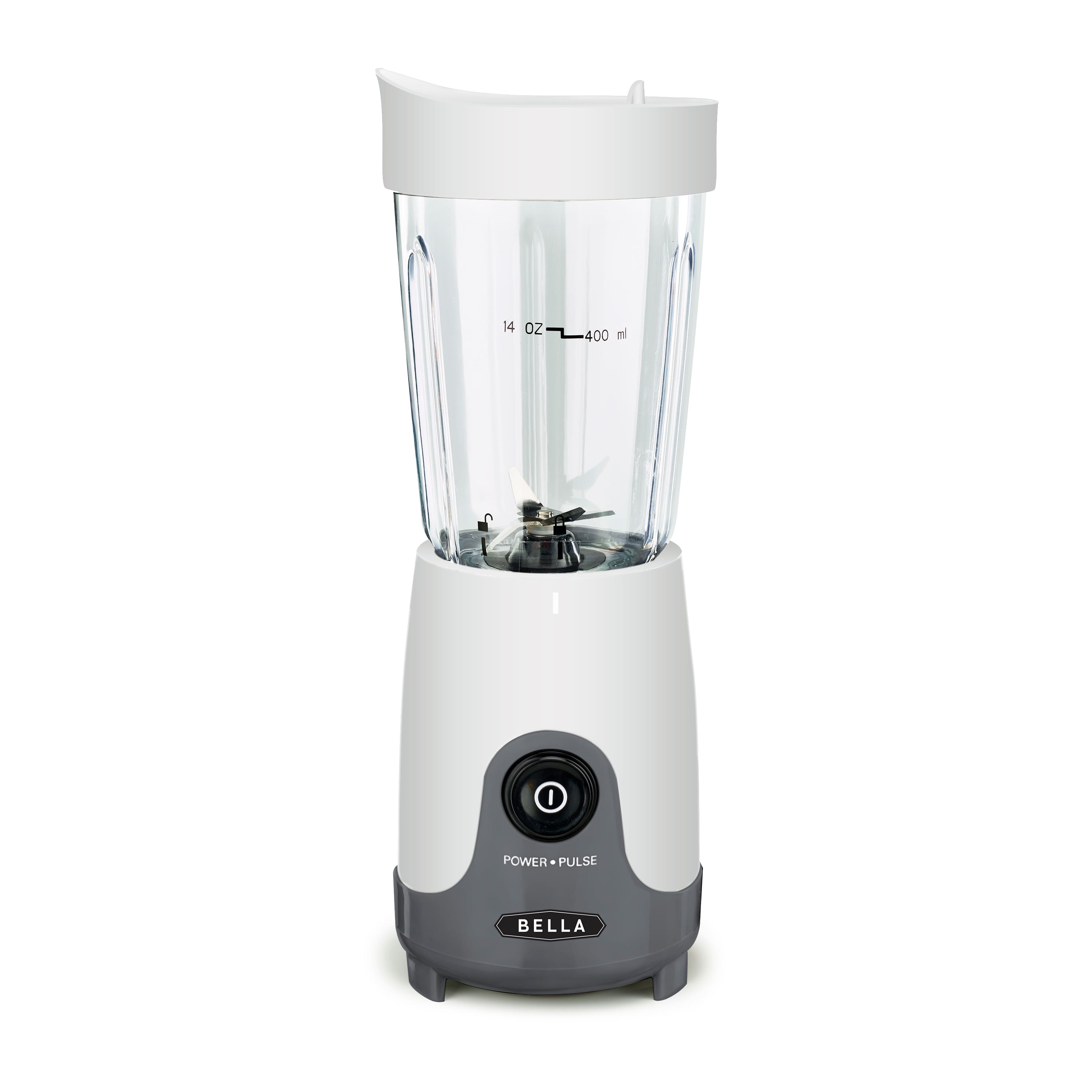 Front. Bella - 14-Oz. Personal Blender - White.