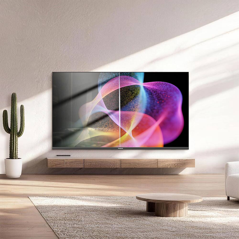 Alt View 5. Panasonic - 65" W80C 4K UHD 3840x2160 60Hz QLED+ Fire TV (2026) + Mount & Guide Bundle - Black.