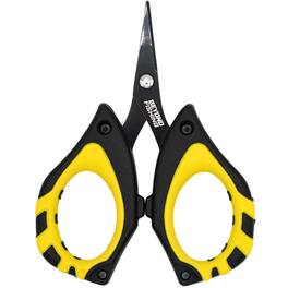 Beyond Braid - 4.5” Fishing Scissors for Braided Line, Stainless Steel, Serrated Blades, Non-Slip Grip, Large Finger Holes