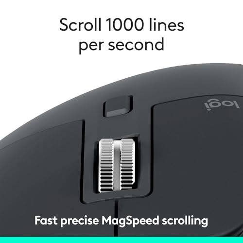 Scroll 1000 lines per second  
Fast precise MagSpeed scrolling