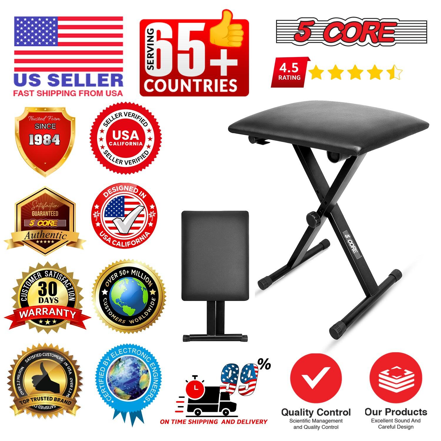 5 CORE, SERVING 65 + COUNTRIES, 4.5 US SELLER RATING, FAST SHIPPING FROM USA, TRUSTED SINCE 1984, SELLER VERIFIED, DESIGNED IN, GUARANTEED, 5 CORE, Authentic, USA CALIFORNIA, SCORE 50+ CUSTOMER SATISFACTION, OVER MILLION CUSTOMERS WORLDWIDE, SATISFIED CUSTOMERS BY ELECTRONIC, TOP TRUSTED BRAND, Quality Control, Scientific Management, Our Products, ON TIME SHIPPING AND DELIVERY, Excellent Sound And Careful Design