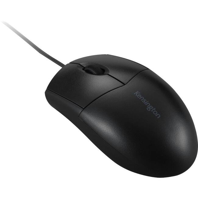 Kensington - Pro Fit Wired Washable Mouse - Rugged - Optical - Cable - USB Type A - 1600 dpi - Scroll Wheel - 3 - Wired - Black