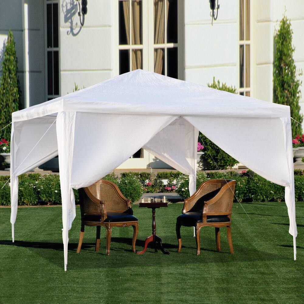 Alt View 3. Winado - 10'x10' Party Tent Outdoor Canopy Tent Gazebo Wedding Canopy 4 Side Walls Outdoor Canopy Patio Tent Camping.
