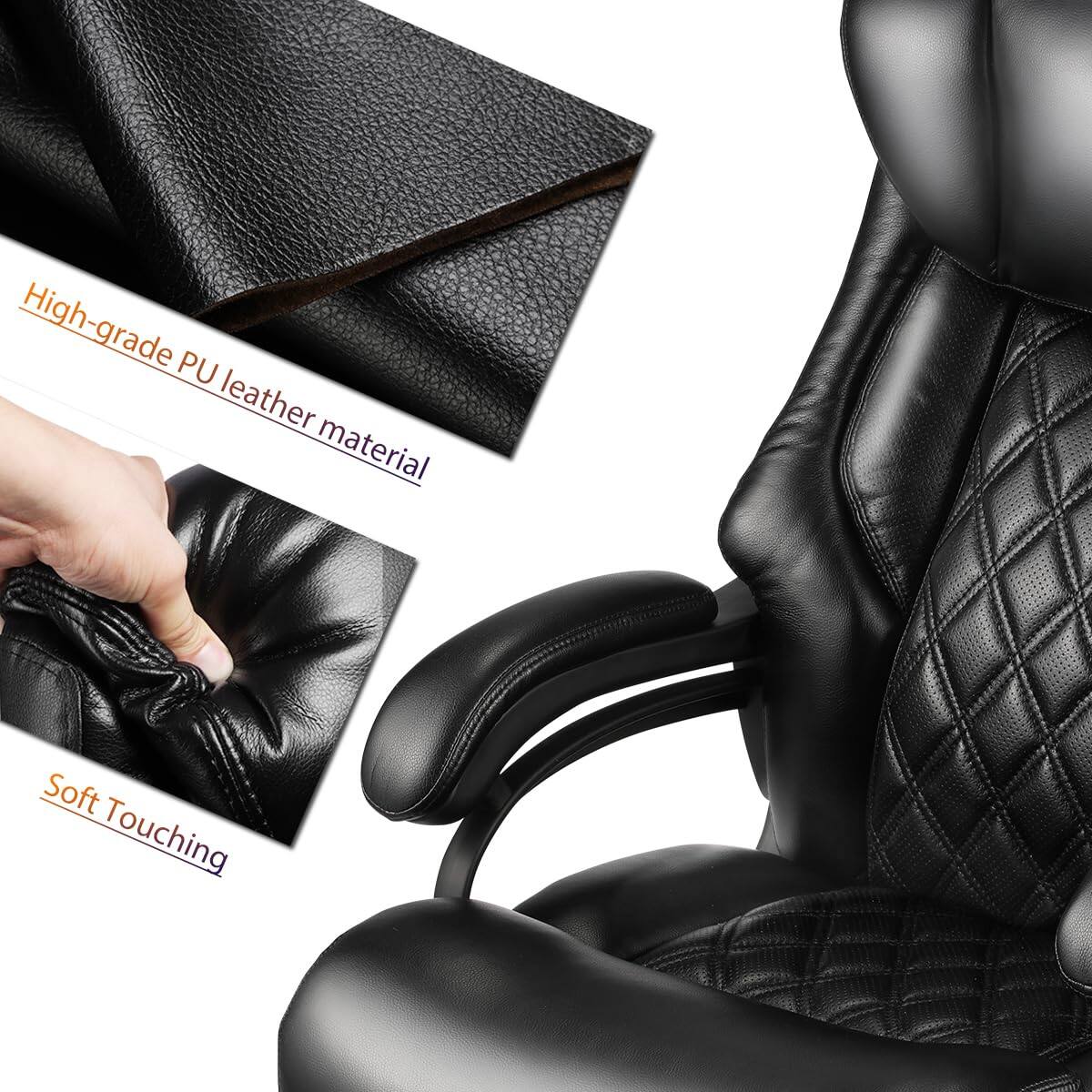 High-grade PU leather material  
Soft Touching