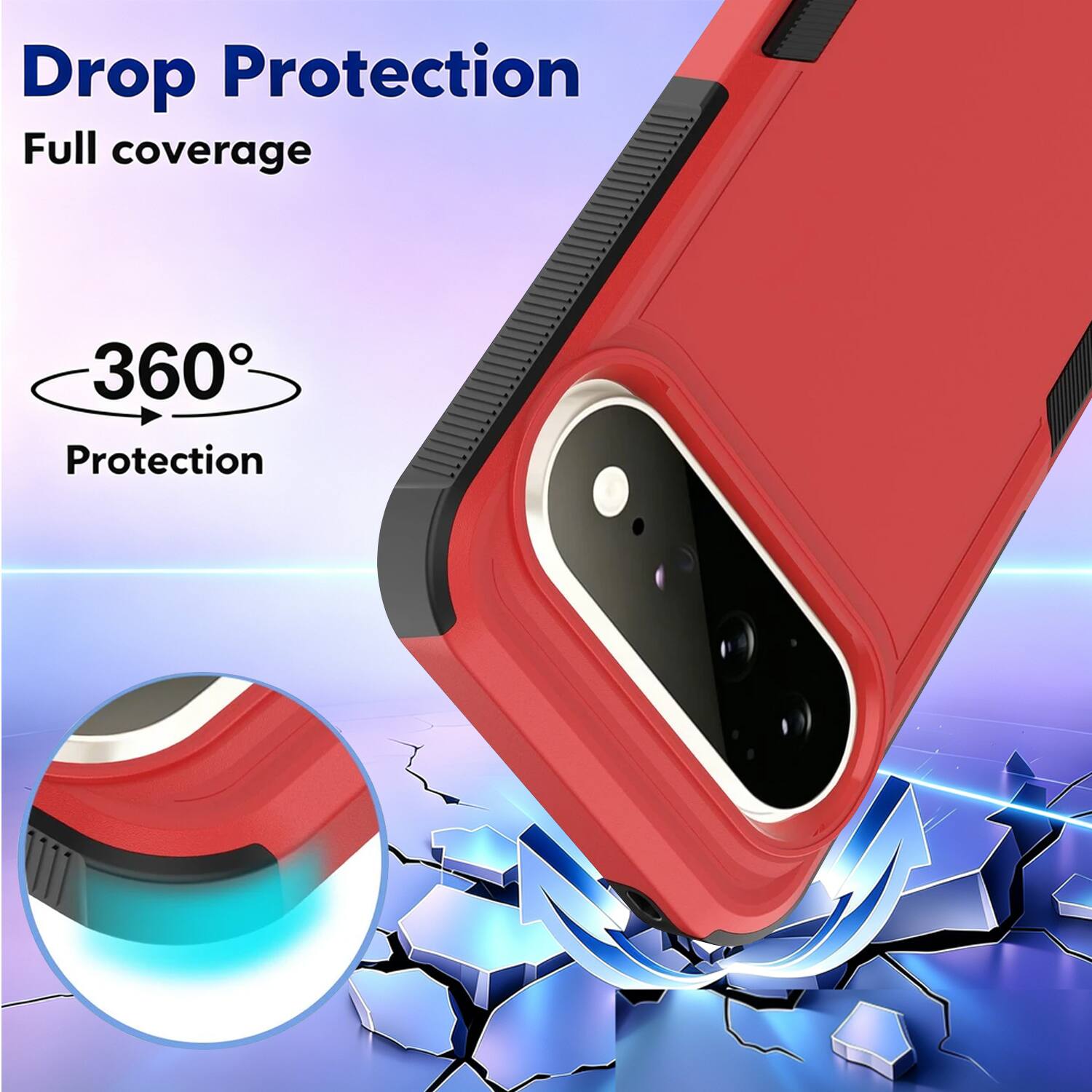 Drop Protection  
Full coverage  
360° Protection