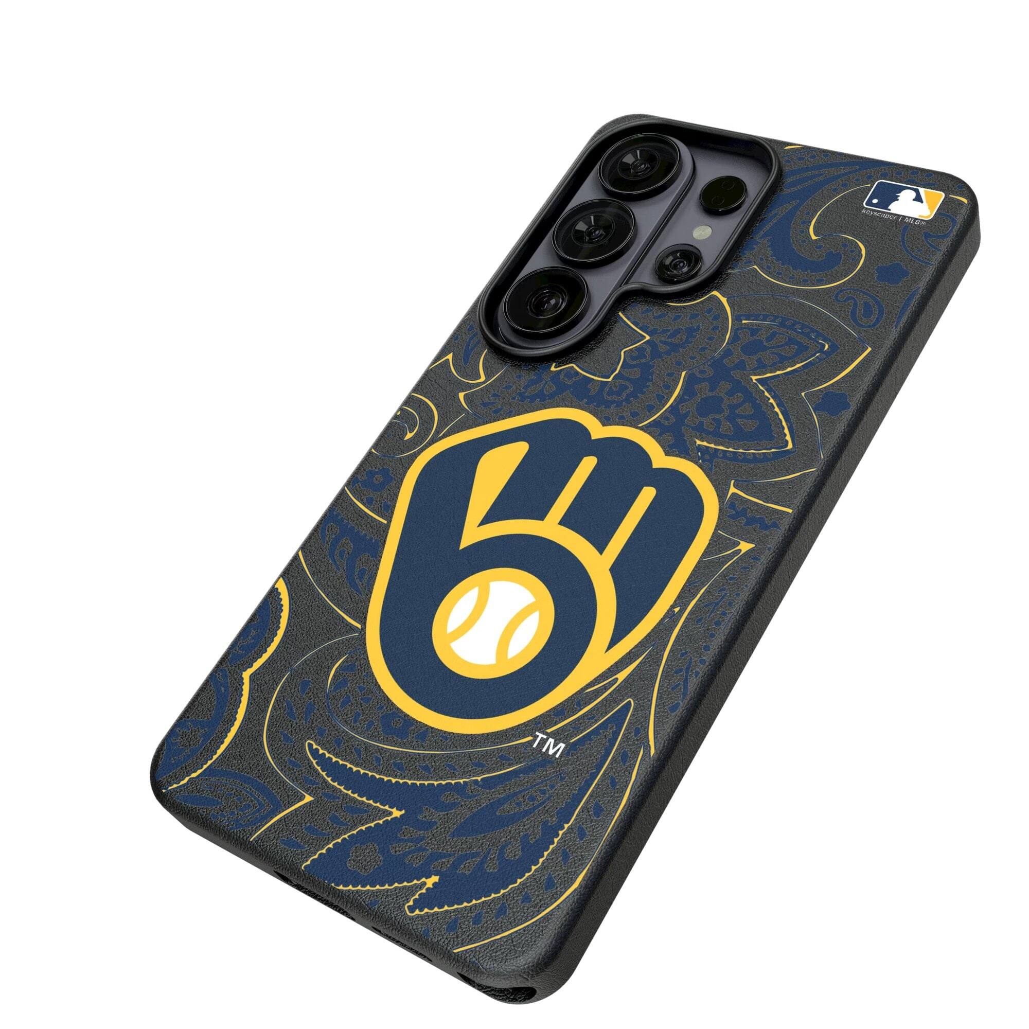 Alt View 1. Keyscaper - Paisley Galaxy Magnetic Bump Case - S25 Ultra - Black.