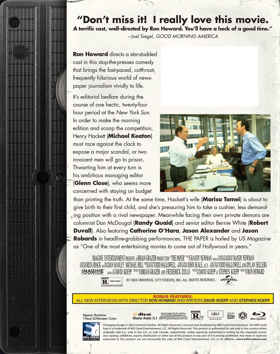 Alt View 1. The Paper (Retro VHS Packaging)   - BLU-RAY.