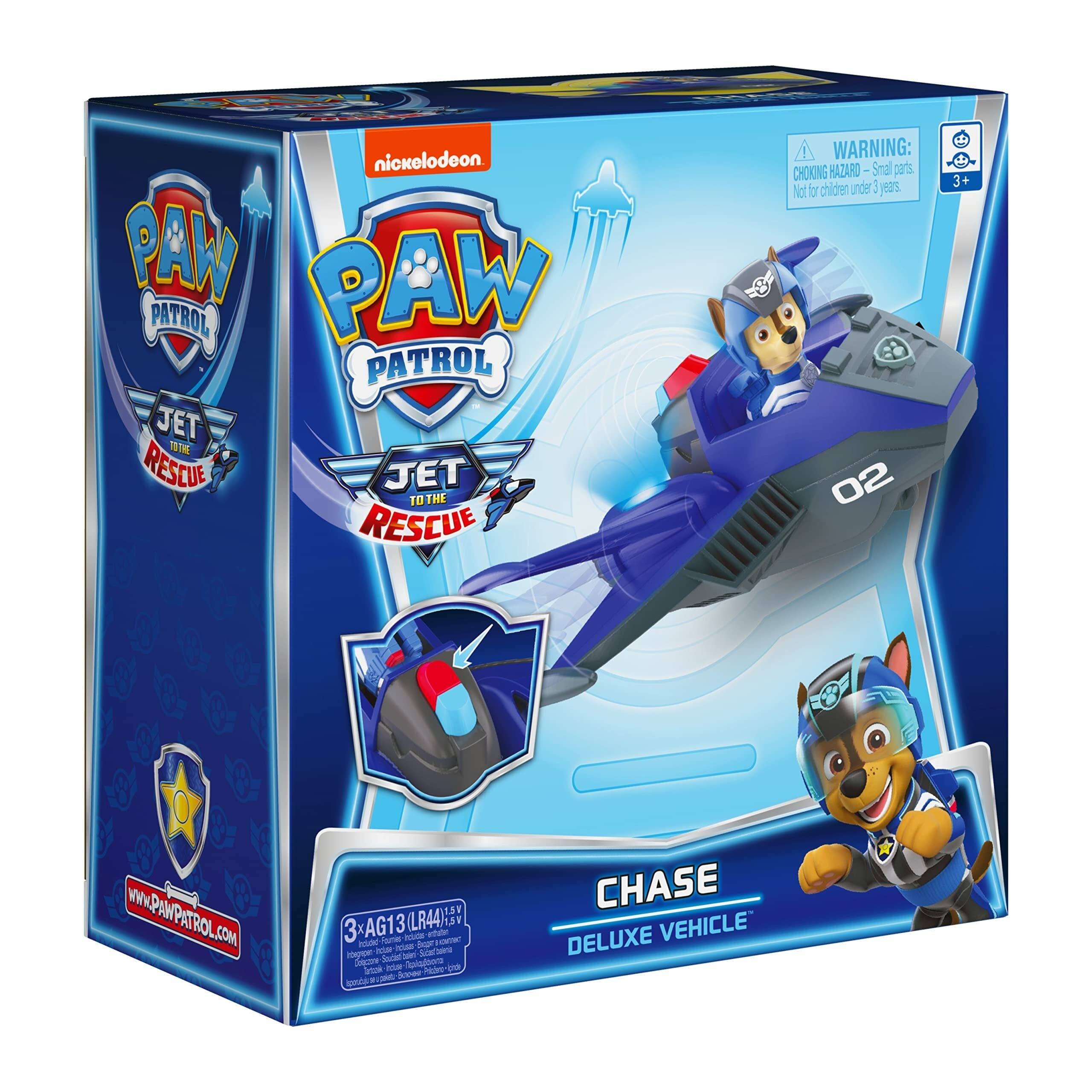 POST NEST nickelodeon 120 PAN PATROL PATROL JET TO THE RESCUE JET TO THE RESCUE

WARNING: CHOKING HAZARD Small parts Not for children under 3 years. 3+

www.PAWPATROL.COM

3XAG13/LR441.5V

CHASE DELUXE VEHICLE