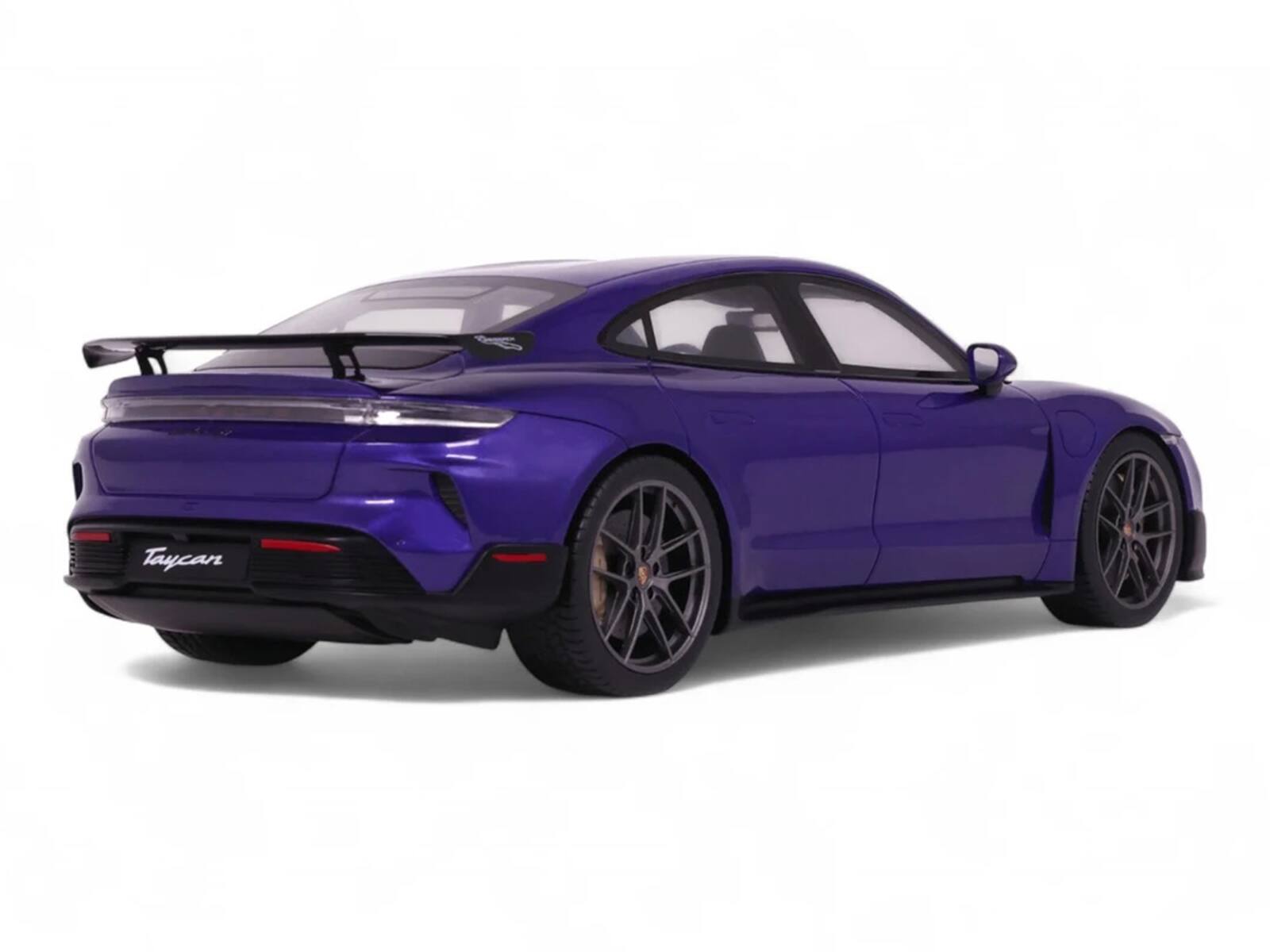 Alt View 4. GT Spirit - 2023 Porsche Taycan Turbo GT Purple Sky Metallic 1/18 Model Car by GT Spirit.