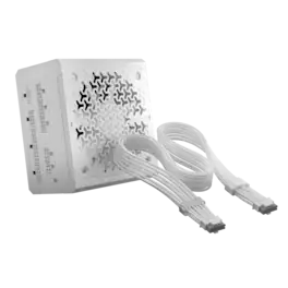 CORSAIR - RM1000e ATX 3.1 Low-Noise ATX Power Supply with ThermalProtect 12V-2x6 Cable - White