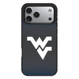 Keyscaper - NCAA - West Virginia Mountaineers Bump Case with 8.2ft Drop Protection - 16 Pro Max - Black