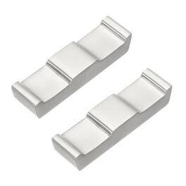 Unique Bargains - 2pcs Stainless Steel Chopstick Rest 2.6x0.7x0.51 Inch Tableware Tool for Spoon Fork Teaspoon Dining - Silver Tone