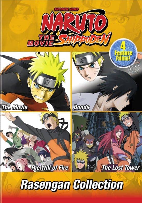 Front. Naruto the Movie: 1-4 (Box Set) [DVD].