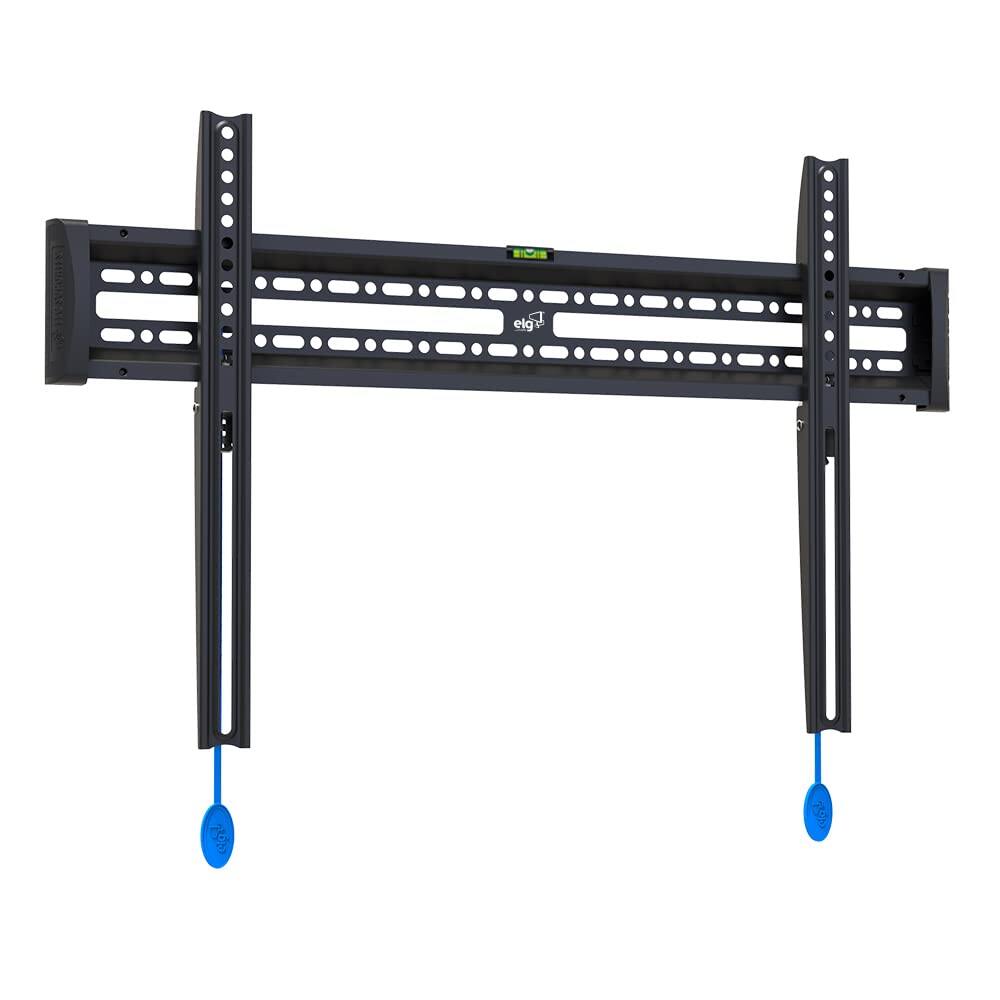 Front. ELG - ELG E600 Fixed TV Wall Steel Mount with Max VESA 600X400mm Automatic Locking for 32 to 86 inch TVs - Black.