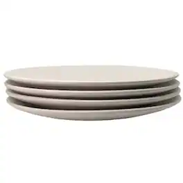 Zulay Kitchen - Contour Salad Plate - Set of 4 - Beige