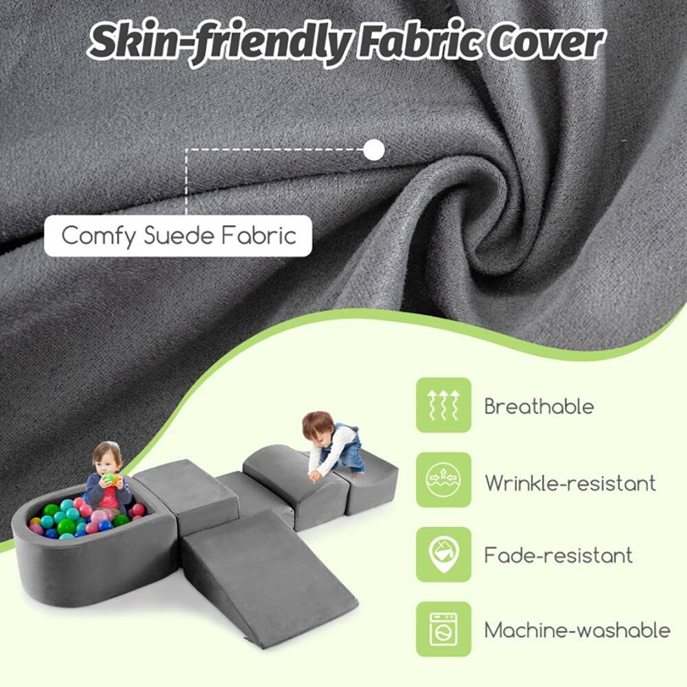 Skin-friendly Fabric Cover  
Comfy Suede Fabric  
Breathable  
Wrinkle-resistant  
Fade-resistant  
Machine-washable