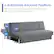 3 Adjustable Backrest Positions
Allow you to feel at ease while watching TV show, reading books and taking a rest
140°
105°
180°