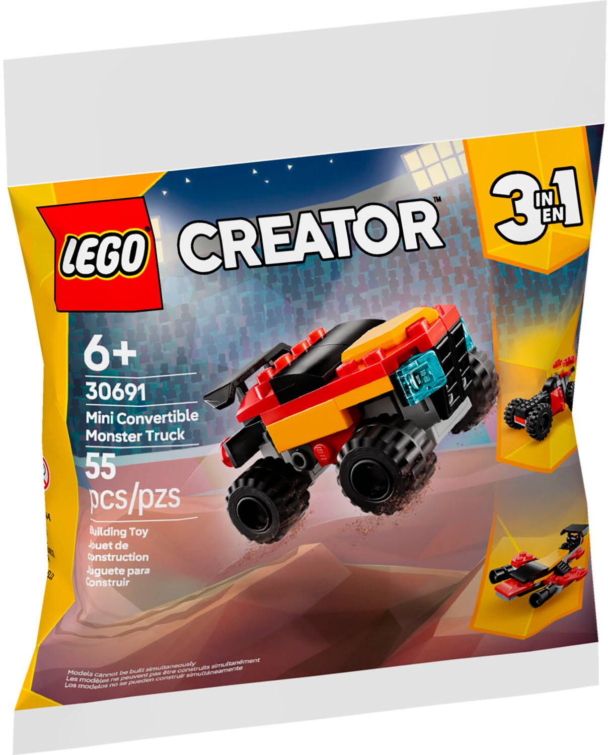 Creator 3 in 1 Mini Convertible Monster Truck Toy 30691