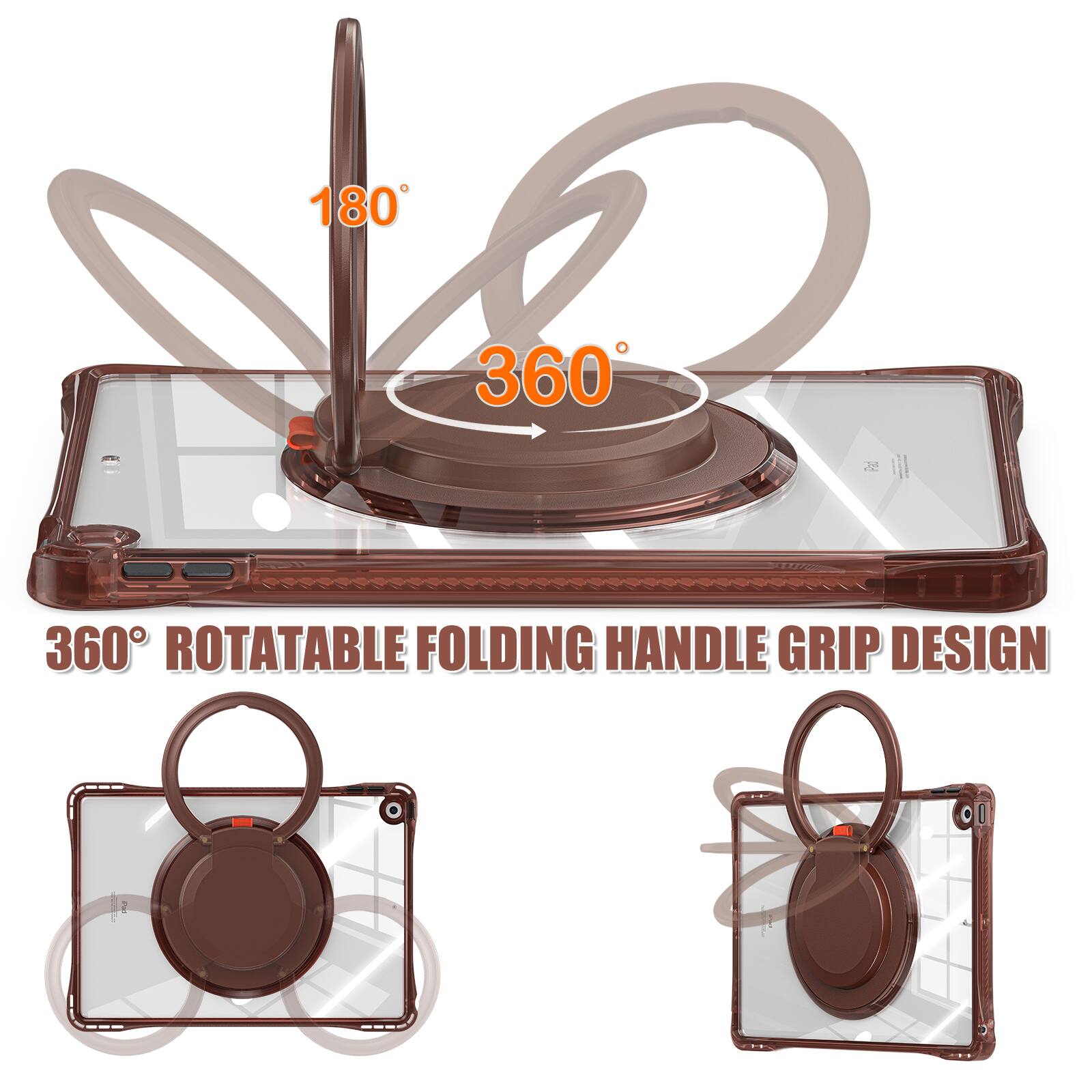 360° ROTATABLE FOLDING HANDLE GRIP DESIGN