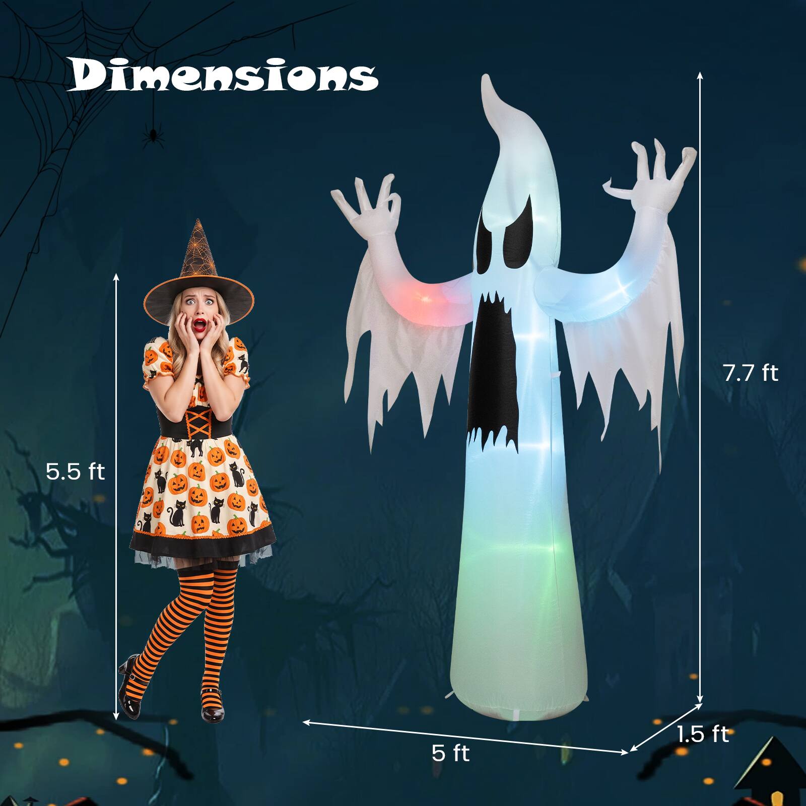 Dimensions
7.7 ft
5.5 ft
5 ft
1.5 ft
