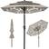 Front. Best Choice Products - Best Choice Products 10ft 3-Tier Solar Patio Umbrella w/ 24 LED Lights, Tilt Adjustment, Easy Crank - Beige - Beige.
